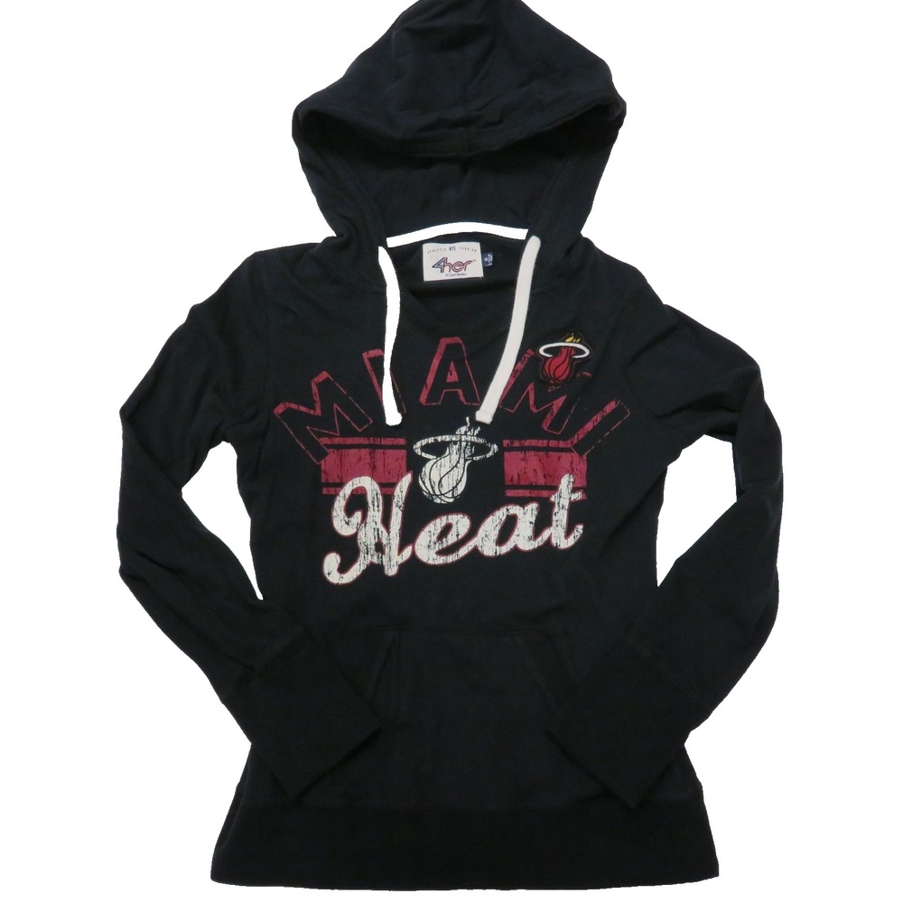 Miami Heat Womens Medium Hoodie Black Game Day Pullover G-III 4Her by Carl Banks